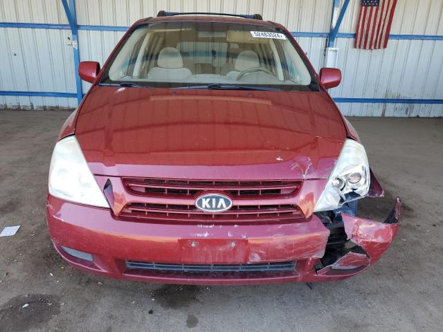 KNDMB233986242968 - 2008 KIA SEDONA EX RED photo 5