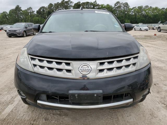 JN8AZ08T37W529334 - 2007 NISSAN MURANO SL BLACK photo 5