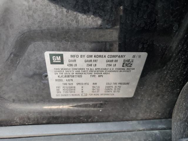 KL4CJBSB7GB721820 - 2016 BUICK ENCORE CONVENIENCE 黑色 照片 12