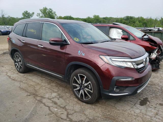 5FNYF6H00MB088466 - 2021 HONDA PILOT ELITE MAROON photo 4