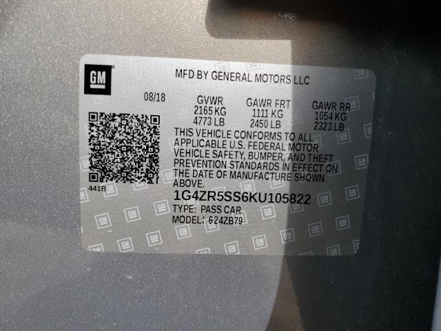 1G4ZR5SS6KU105822 - 2019 BUICK LACROSSE ESSENCE TAN photo 12