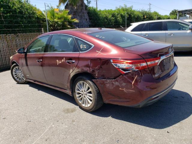 4T1BD1EB3FU038591 - 2015 TOYOTA AVALON HYBRID BURGUNDY photo 2