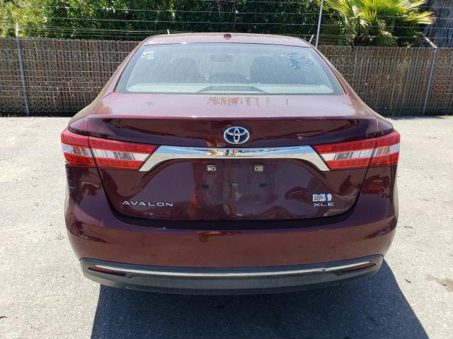 4T1BD1EB3FU038591 - 2015 TOYOTA AVALON HYBRID BURGUNDY photo 6