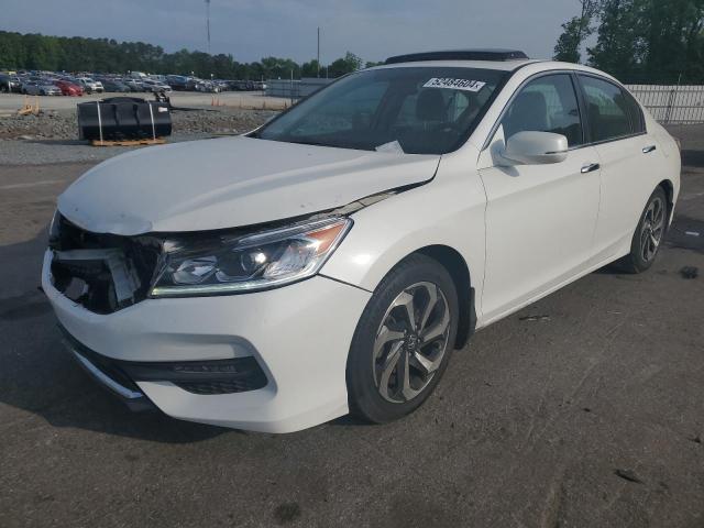 1HGCR2F83HA012453 - 2017 HONDA ACCORD EXL WHITE photo 1