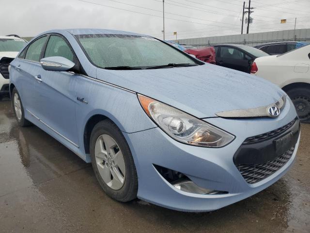 KMHEC4A4XCA042806 - 2012 HYUNDAI SONATA HYBRID BLUE photo 4