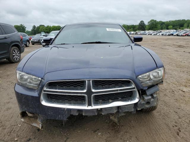 2C3CDXBG7EH349121 - 2014 DODGE CHARGER SE BLUE photo 5