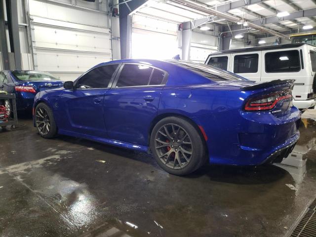 2C3CDXL95KH726587 - 2019 DODGE CHARGER SRT HELLCAT BLUE photo 2