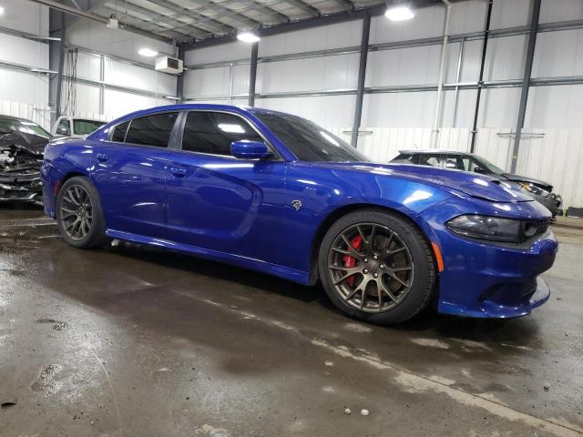 2C3CDXL95KH726587 - 2019 DODGE CHARGER SRT HELLCAT BLUE photo 4