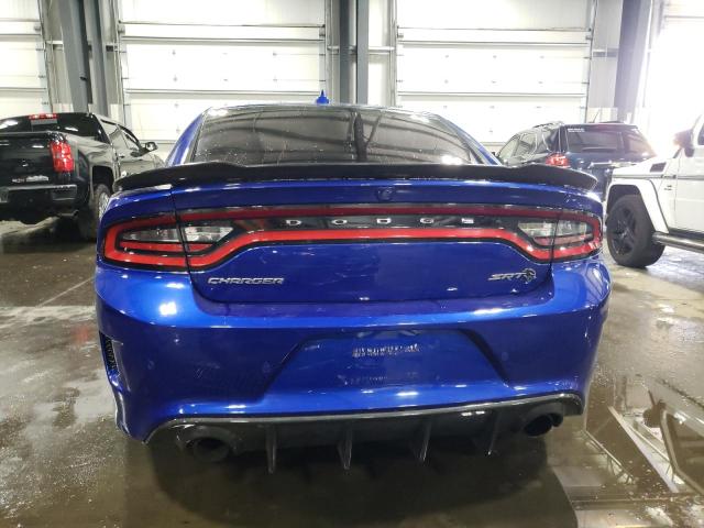 2C3CDXL95KH726587 - 2019 DODGE CHARGER SRT HELLCAT BLUE photo 6