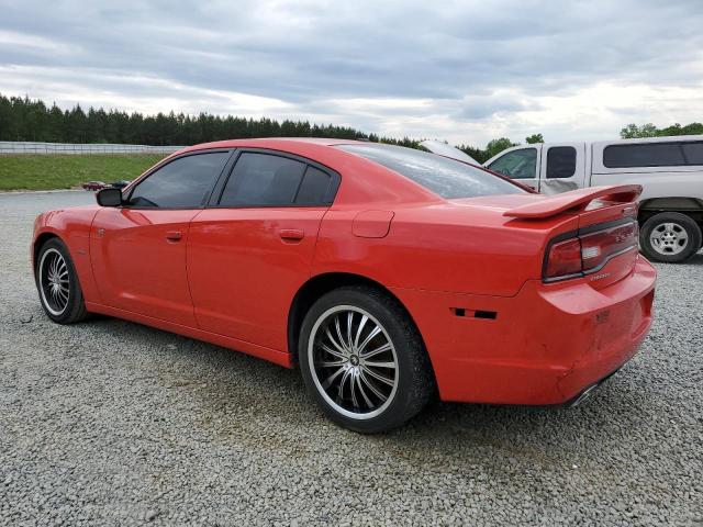 2C3CDXCT6EH282748 - 2014 DODGE CHARGER R/T RED photo 2