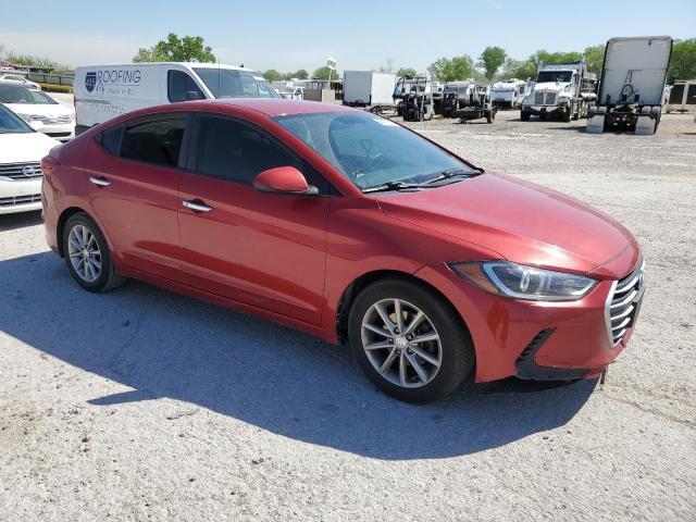 5NPD74LFXHH208096 - 2017 HYUNDAI ELANTRA SE RED photo 4