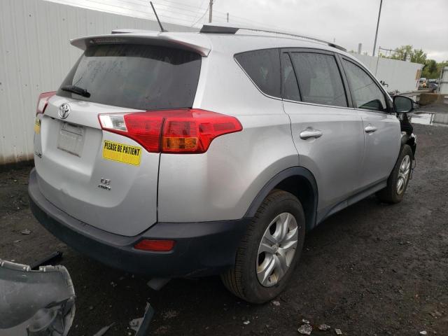 JTMBFREV4FD137332 - 2015 TOYOTA RAV4 LE SILVER photo 3