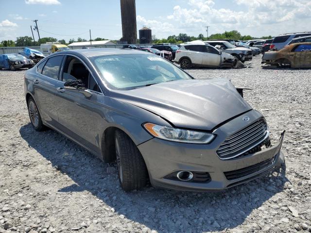 3FA6P0K99ER308525 - 2014 FORD FUSION TITANIUM GRAY photo 4