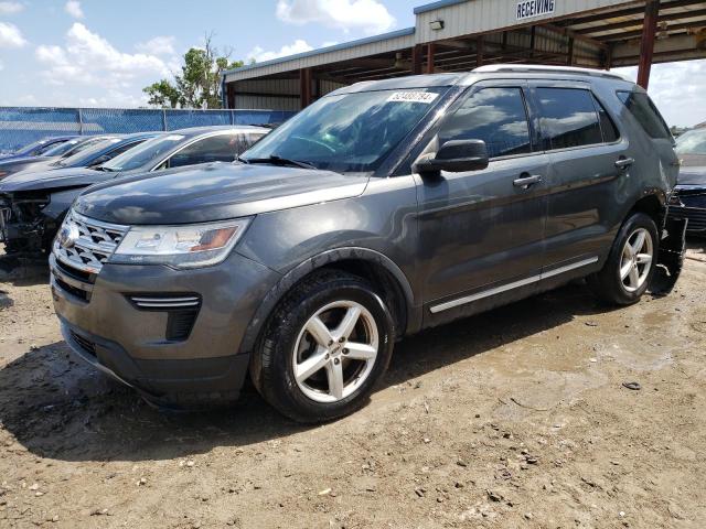 1FM5K7D86KGA92620 - 2019 FORD EXPLORER XLT GRAY photo 1