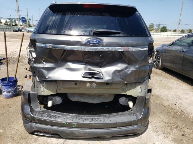 1FM5K7D86KGA92620 - 2019 FORD EXPLORER XLT GRAY photo 6