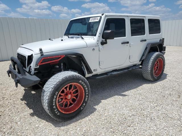 1C4BJWDG3EL213806 - 2014 JEEP WRANGLER U SPORT WHITE photo 1