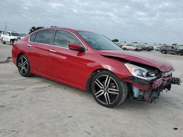 1HGCR2F53GA236696 - 2016 HONDA ACCORD SPORT RED photo 4