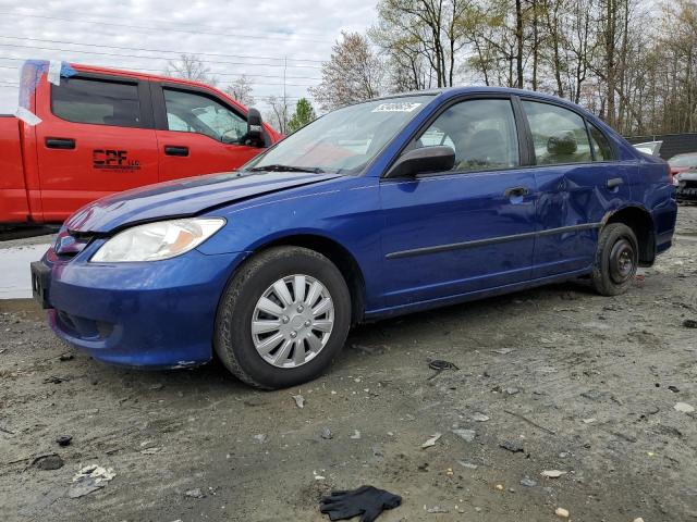 1HGES16324L013409 - 2004 HONDA CIVIC DX VP BLUE photo 1
