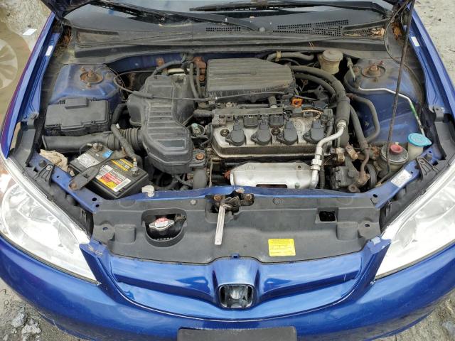 1HGES16324L013409 - 2004 HONDA CIVIC DX VP BLUE photo 11