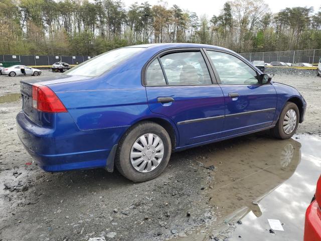 1HGES16324L013409 - 2004 HONDA CIVIC DX VP BLUE photo 3
