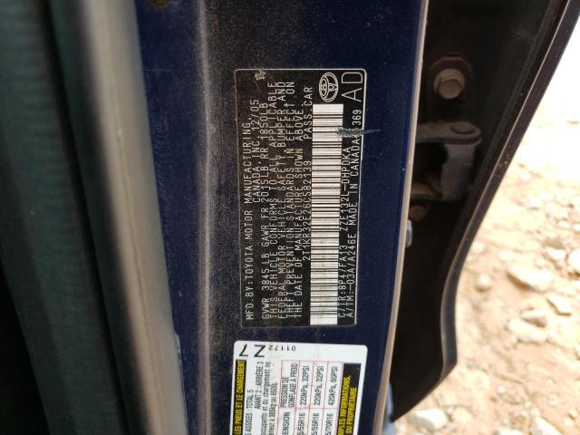 2T1KR32E26C582139 - 2006 TOYOTA COROLLA MA XR BLUE photo 13