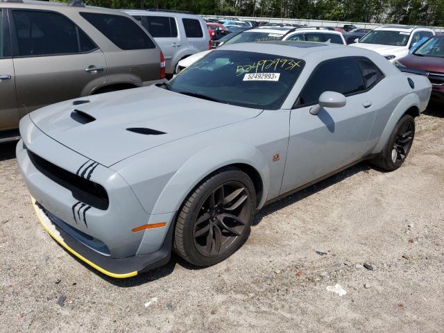 2C3CDZFJXMH509671 - 2021 DODGE CHALLENGER R/T SCAT PACK GRAY photo 1