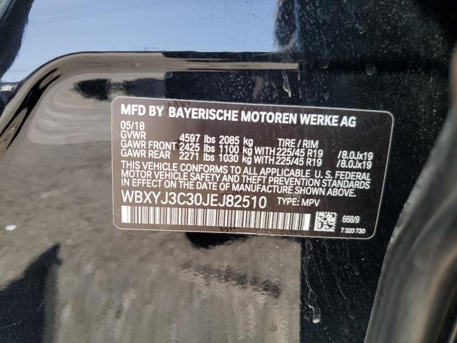 WBXYJ3C30JEJ82510 - 2018 BMW X2 SDRIVE28I BLACK photo 14