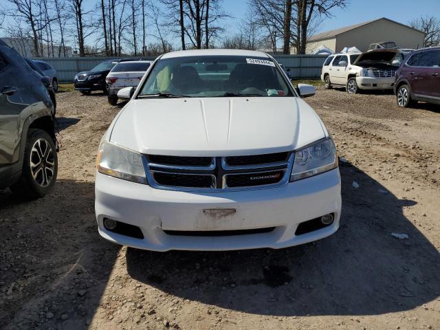 1C3CDZEG6CN244047 - 2012 DODGE AVENGER SXT WHITE photo 5