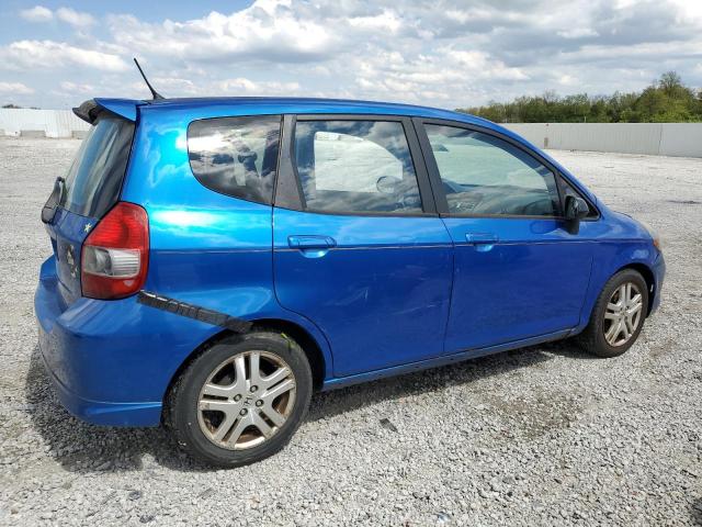 JHMGD38698S016063 - 2008 HONDA FIT SPORT BLUE photo 3