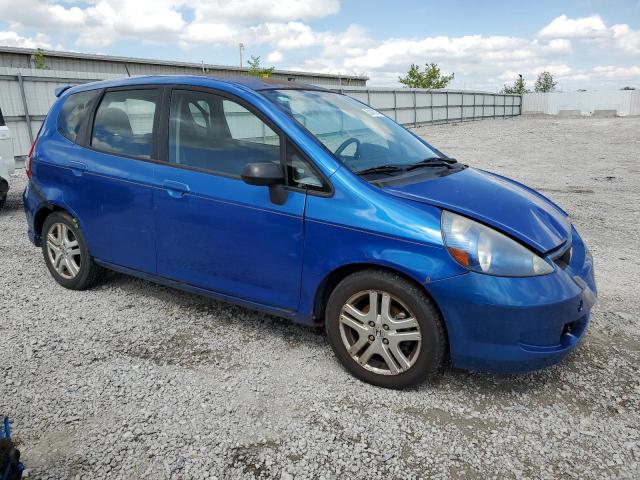 JHMGD38698S016063 - 2008 HONDA FIT SPORT BLUE photo 4