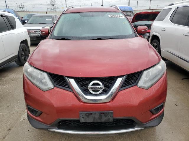 KNMAT2MT6FP538438 - 2015 NISSAN ROGUE S BURGUNDY photo 5