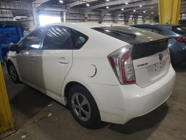 JTDKN3DU2E1831056 - 2014 TOYOTA PRIUS WHITE photo 2