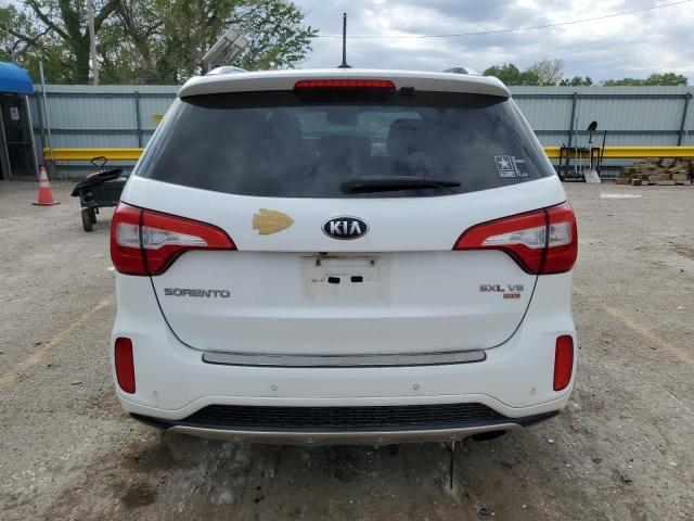 5XYKW4A70EG537110 - 2014 KIA SORENTO SX WHITE photo 6