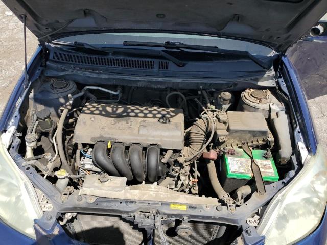 2T1KR32E74C197561 - 2004 TOYOTA COROLLA MA XR BLUE photo 11