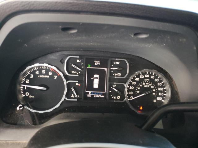 5TFUW5F16KX783879 - 2019 TOYOTA TUNDRA DOUBLE CAB SR/SR5 GRAY photo 9