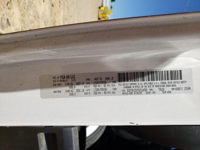 3C6TRVCG7FE510765 - 2015 RAM PROMASTER 2500 HIGH WHITE photo 13