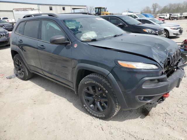 1C4PJMBS4GW214921 - 2016 JEEP CHEROKEE TRAILHAWK GRAY photo 4