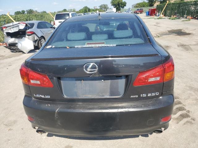 JTHCK262X75013555 - 2007 LEXUS IS 250 BLACK photo 6