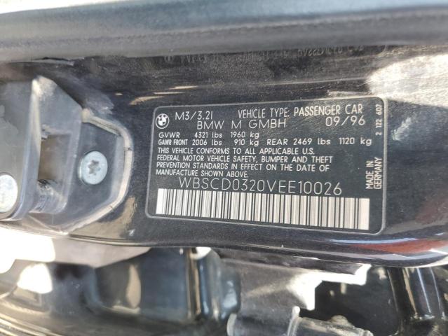 WBSCD0320VEE10026 - 1997 BMW M3 AUTOMATIC 黑色 照片 12