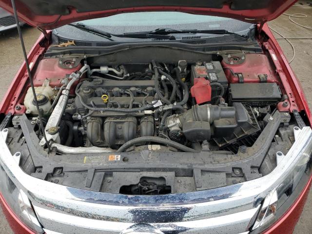 3FAHP0JA5BR333339 - 2011 FORD FUSION SEL RED photo 11