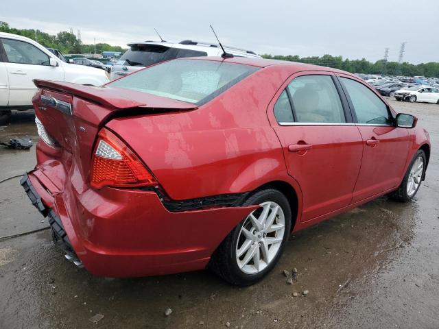 3FAHP0JA5BR333339 - 2011 FORD FUSION SEL RED photo 3