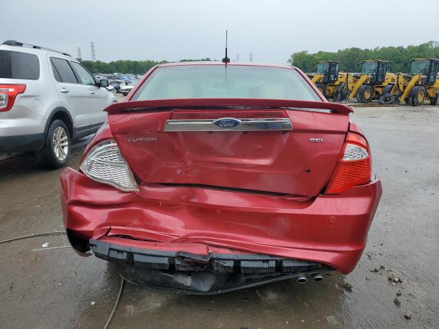 3FAHP0JA5BR333339 - 2011 FORD FUSION SEL RED photo 6