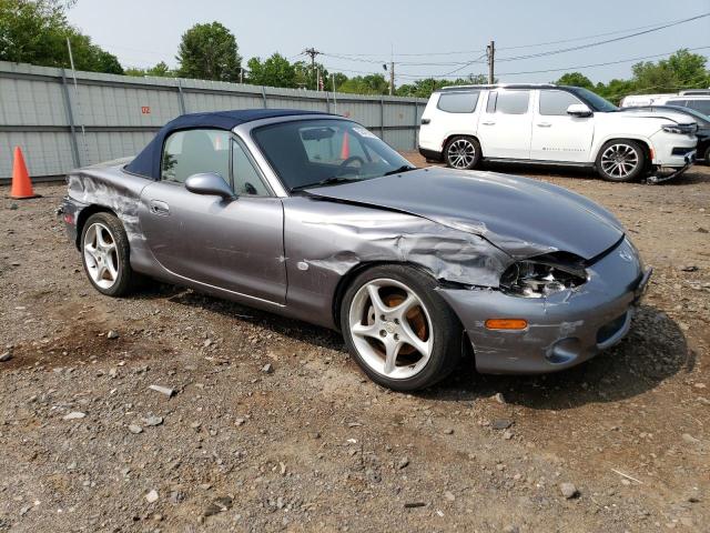 JM1NB353630306824 - 2003 MAZDA MX-5 MIATA BASE GRAY photo 4