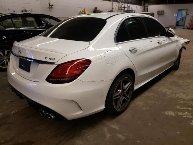 W1KWF6EBXLR585214 - 2020 MERCEDES-BENZ C 43 AMG WHITE photo 4