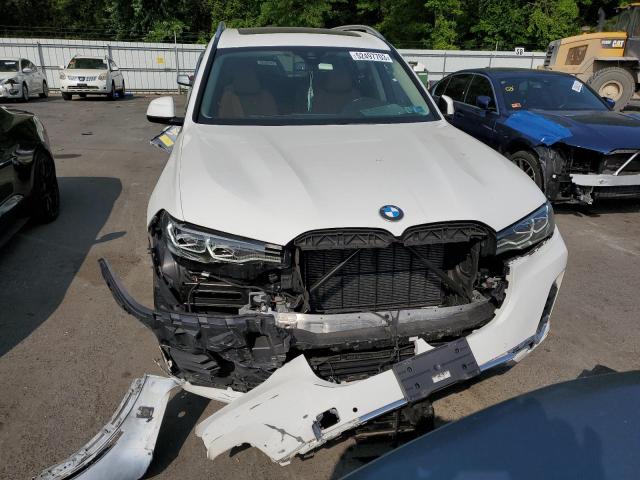 5UXCW2C09M9F76773 - 2021 BMW X7 XDRIVE40I WHITE photo 5