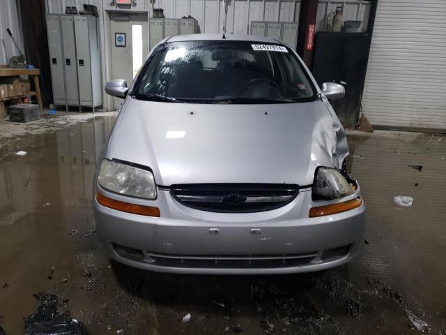 KL1TD66606B555941 - 2006 CHEVROLET AVEO BASE SILVER photo 5