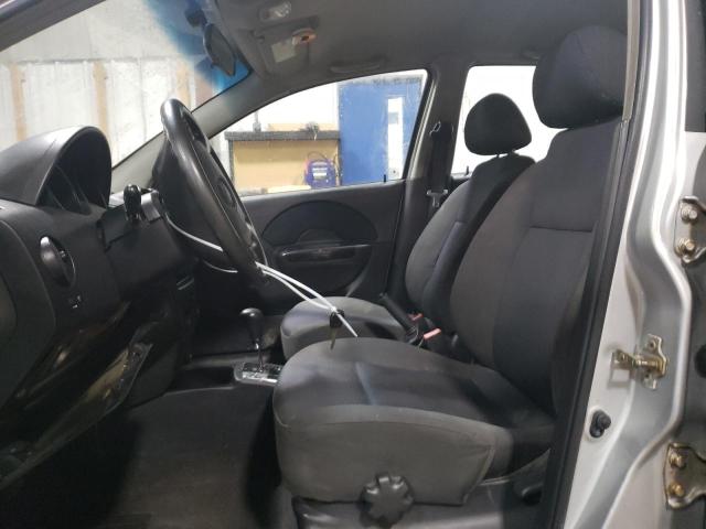KL1TD66606B555941 - 2006 CHEVROLET AVEO BASE SILVER photo 7