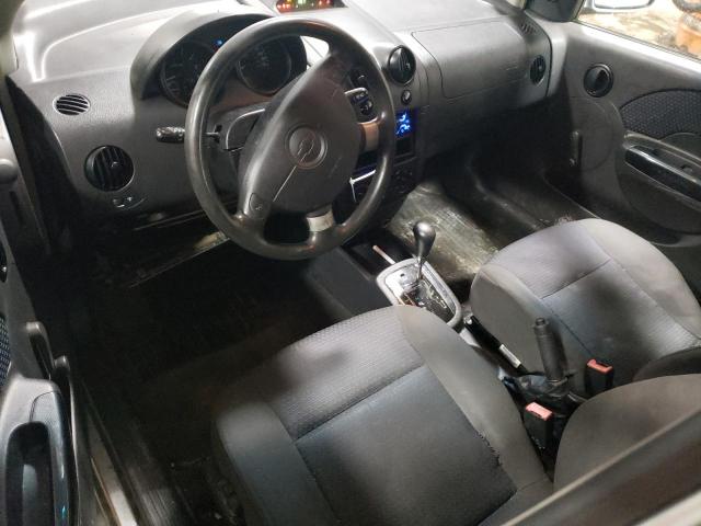 KL1TD66606B555941 - 2006 CHEVROLET AVEO BASE SILVER photo 8