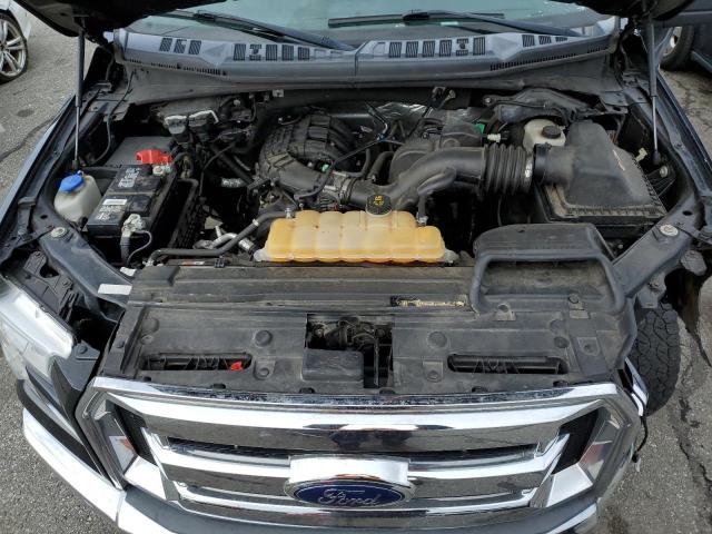 1FTEX1E89FKE77870 - 2015 FORD F150 SUPER CAB BLACK photo 11