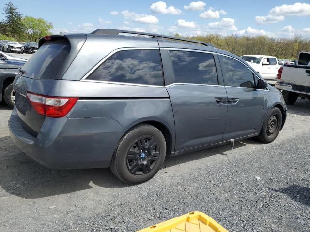 5FNRL5H20BB020500 - 2011 HONDA ODYSSEY LX GRAY photo 3